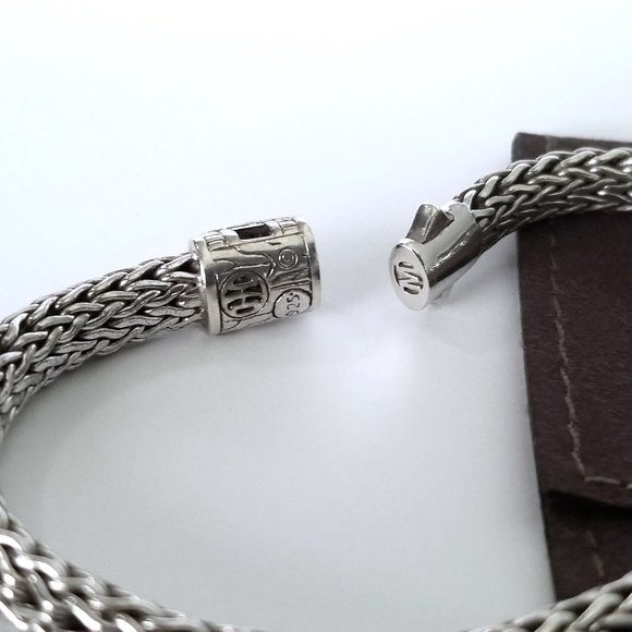 SOLD - JOHN HARDY Classic Diamond Collection Sterling Silver Bracelet - $1195 - Picture 7 of 8